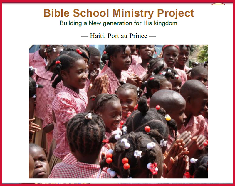 Bible School Ministry Project