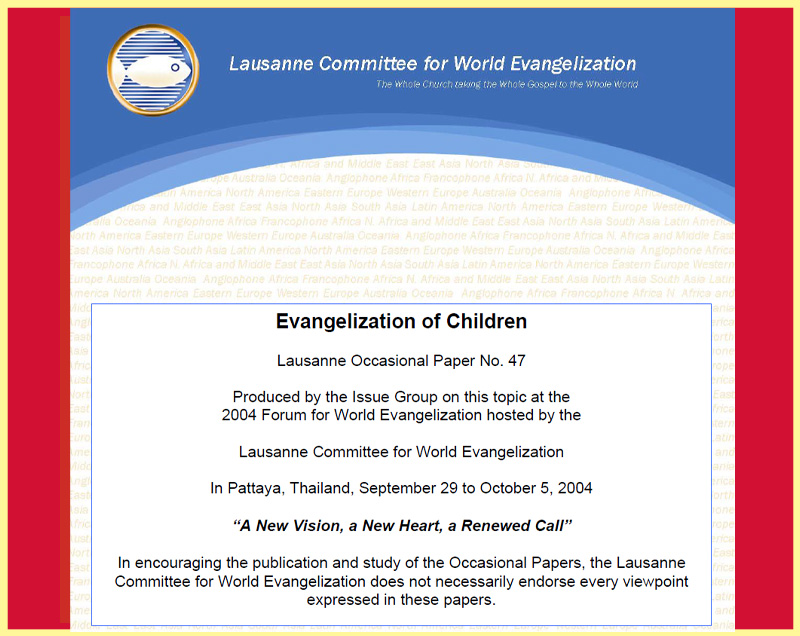 Evangelization of Children
